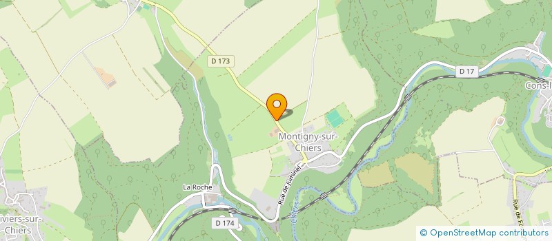 localisation de l'entreprise GAEC RECONNU DE LA CHIERS  MONTIGNY-SUR-CHIERS