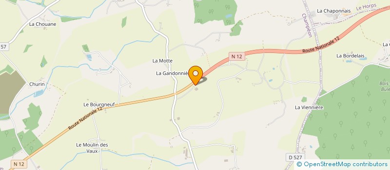 localisation de l'entreprise GAEC RECONNU DE LA COTE DES CHEMINEES  CHAMPEON