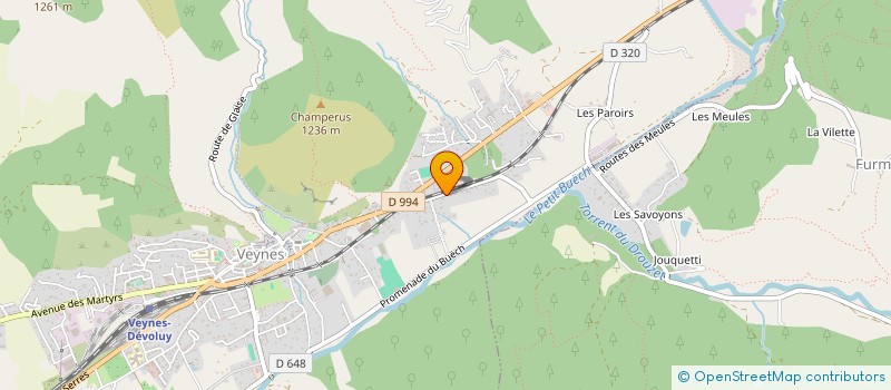 localisation de l'entreprise GAEC RECONNU DE LA FAYOLLE  FURMEYER