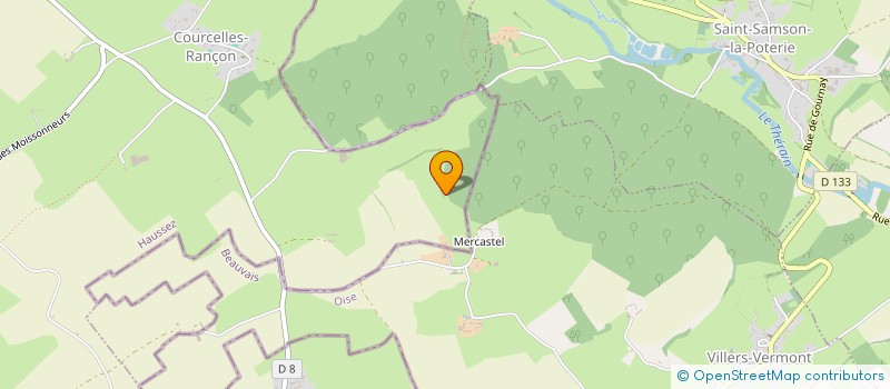 localisation de l'entreprise GAEC RECONNU DE LA FERME DES MARES à BEAUBEC-LA-ROSIERE
