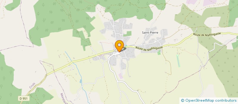 localisation de l'entreprise GAEC RECONNU DE LA GRANGE ET DES FAISSES à MONTLAUX