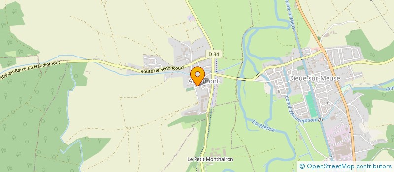 localisation de l'entreprise GAEC RECONNU DE LA LOMMIERE  GENICOURT-SUR-MEUSE