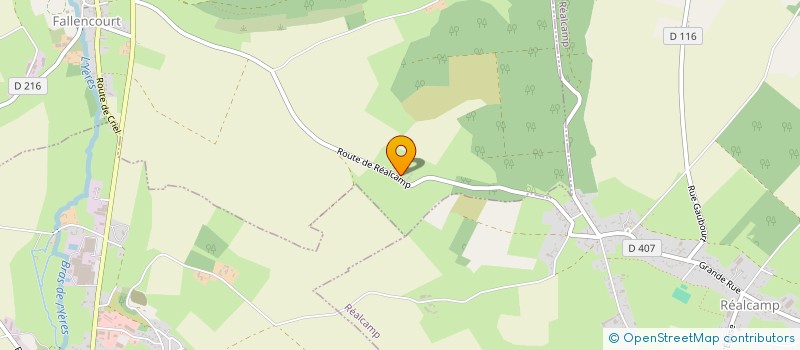 localisation de l'entreprise GAEC RECONNU DE LA MALADRERIE  FALLENCOURT