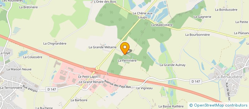 localisation de l'entreprise GAEC RECONNU DE LA MOINERIE à SEVREMOINE