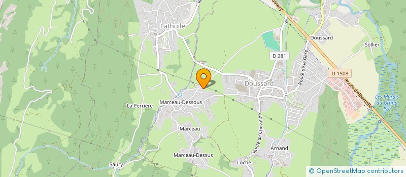 localisation de l'entreprise GAEC RECONNU DE LA PATIOLAZ  SAINT-FERREOL