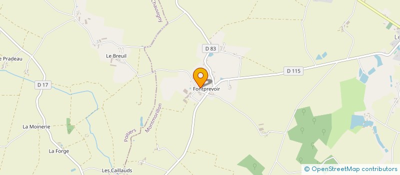 localisation de l'entreprise GAEC RECONNU DE LA PRADELLE à LEIGNES-SUR-FONTAINE