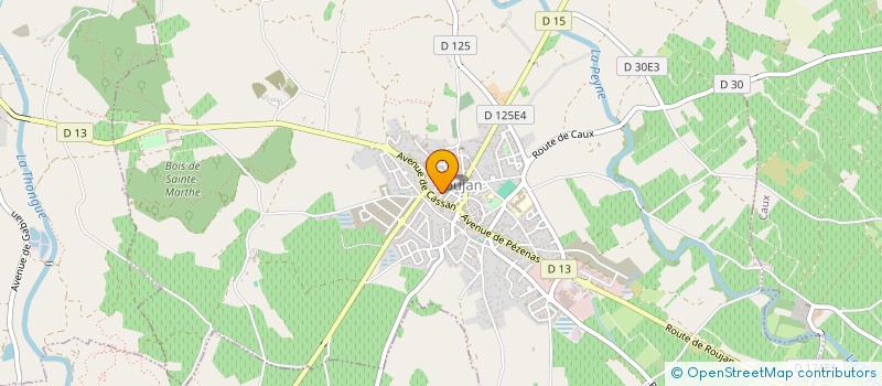 localisation de l'entreprise GAEC RECONNU DE LA SAFRANIERE  ROUJAN