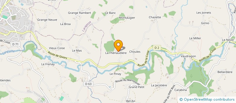localisation de l'entreprise GAEC RECONNU DE LA THENAUDIERE à LARAJASSE