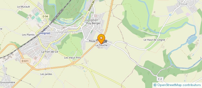 localisation de l'entreprise GAEC RECONNU DE LA TOUCHE  LUSIGNAN