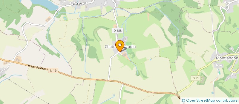 localisation de l'entreprise GAEC RECONNU DE LA VALLEE DU BREUIL à CHATENAY-VAUDIN