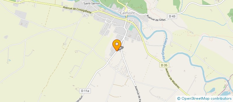 localisation de l'entreprise GAEC RECONNU DE SAURET à CALMONT