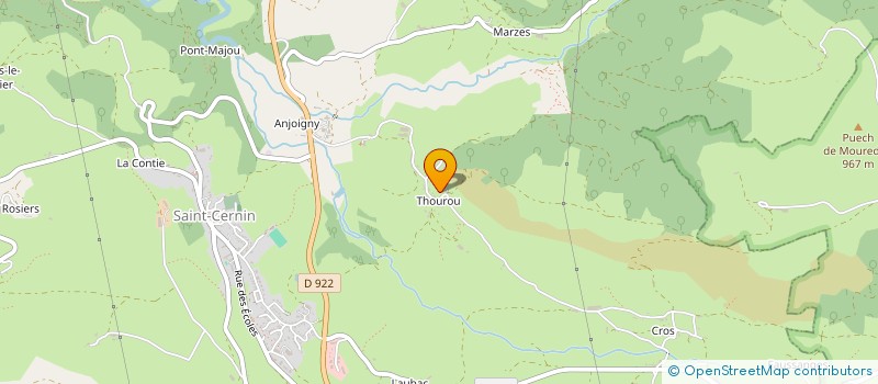 localisation de l'entreprise GAEC RECONNU DE THOUROU à SAINT-CERNIN