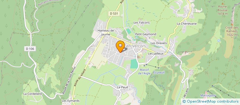 localisation de l'entreprise GAEC RECONNU DES 4 VENTS à VILLARD-DE-LANS