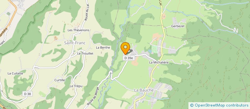 localisation de l'entreprise GAEC RECONNU DES BUGNONS à LA BAUCHE