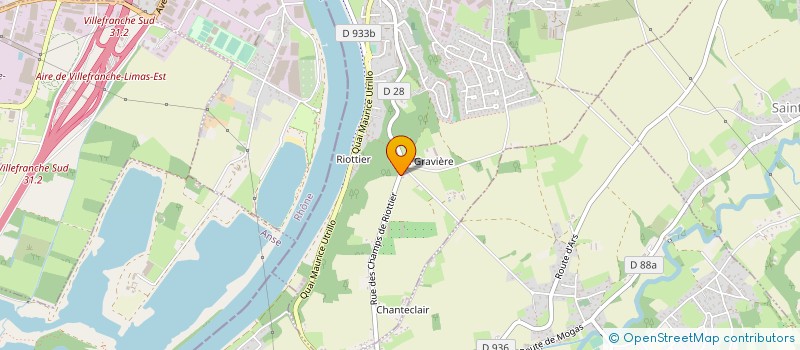localisation de l'entreprise GAEC RECONNU DES CHAMPS DE RIOTTIER à JASSANS-RIOTTIER