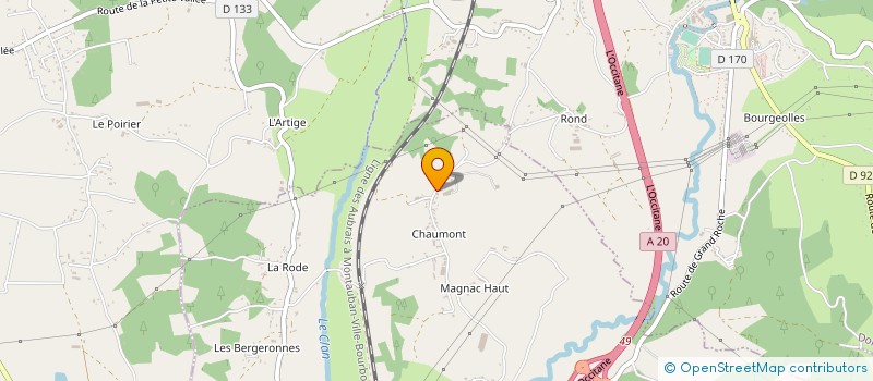 localisation de l'entreprise GAEC RECONNU DES COMBES à USSAC