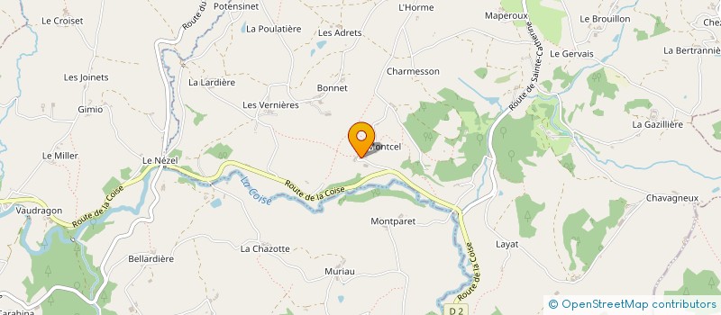 localisation de l'entreprise GAEC RECONNU DES DEUX VERSANTS  SAINT MARTIN EN HAUT