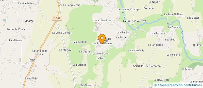 localisation de l'entreprise GAEC RECONNU DES POMMERAIES à PLOUGUENAST-LANGAST