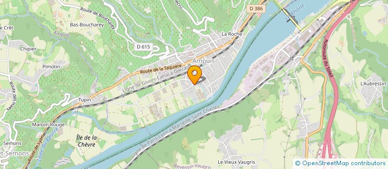 localisation de l'entreprise GAEC RECONNU DES PRIMEURS D'AMPUIS  AMPUIS