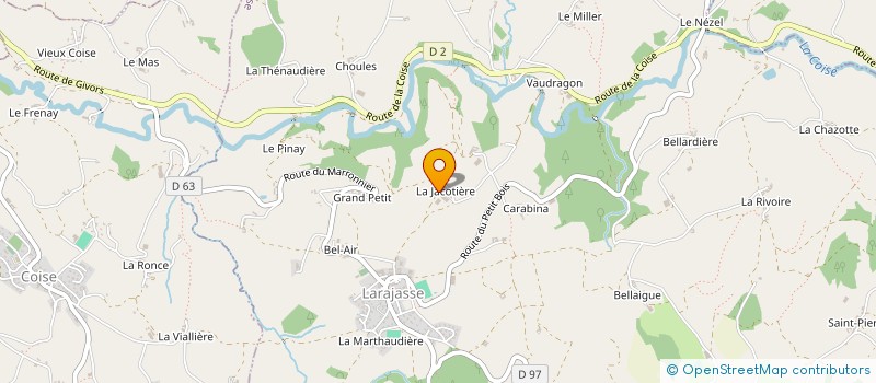 localisation de l'entreprise GAEC RECONNU DES PRIMEVERES à LARAJASSE