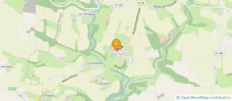 localisation de l'entreprise GAEC RECONNU DES VALETTES à LES MONTS D'AUNAY