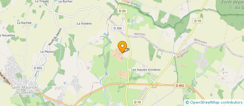 localisation de l'entreprise GAEC RECONNU DES VRINIERES à LA FERTE MACE
