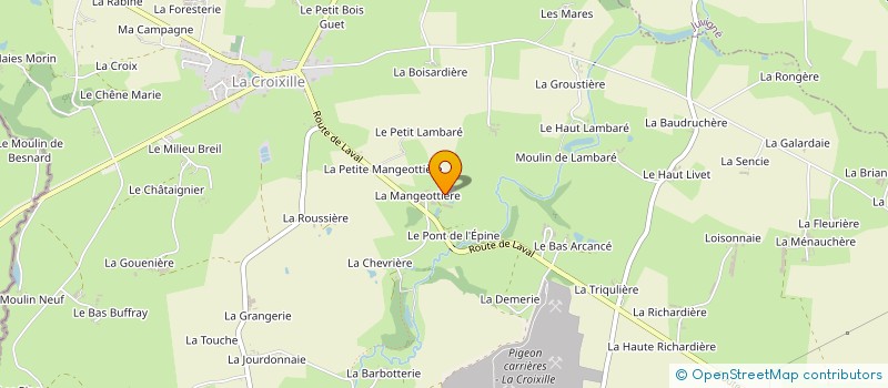 localisation de l'entreprise GAEC RECONNU DESHAYES à LA CROIXILLE