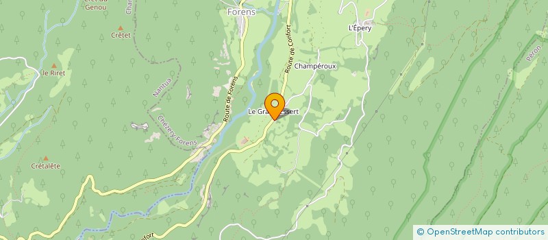 localisation de l'entreprise GAEC RECONNU DU BAN DU CHAR à CHEZERY-FORENS