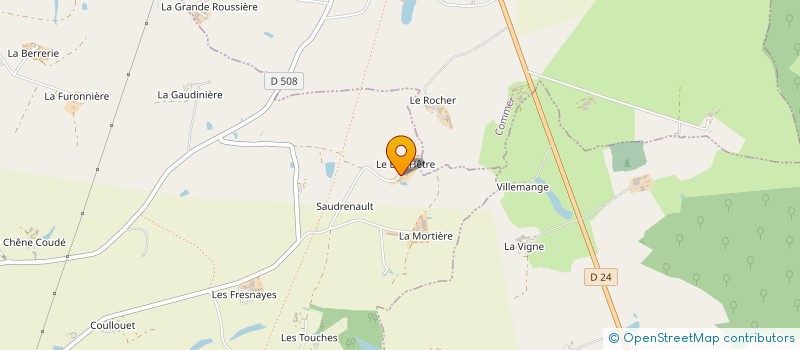 localisation de l'entreprise GAEC RECONNU DU BAS HETRE  MARTIGNE-SUR-MAYENNE