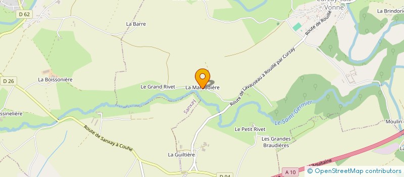 localisation de l'entreprise GAEC RECONNU DU CHATAIGNIER à CURZAY SUR VONNE