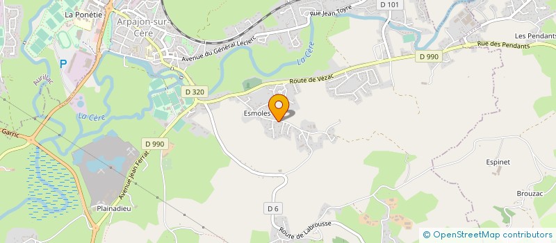 localisation de l'entreprise GAEC RECONNU DU DOUARAT à ARPAJON-SUR-CERE