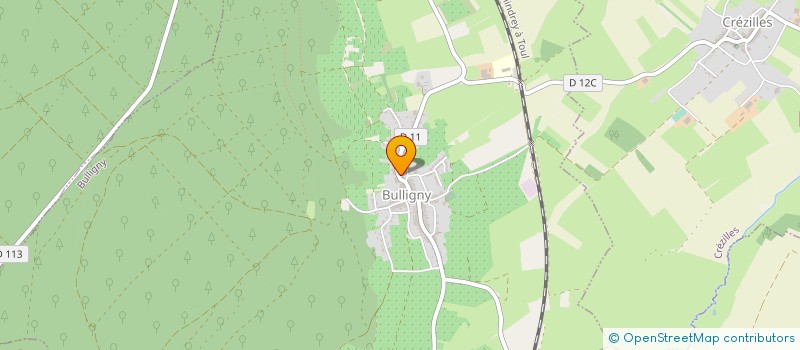 localisation de l'entreprise GAEC RECONNU DU HAUT DU VAL  BULLIGNY