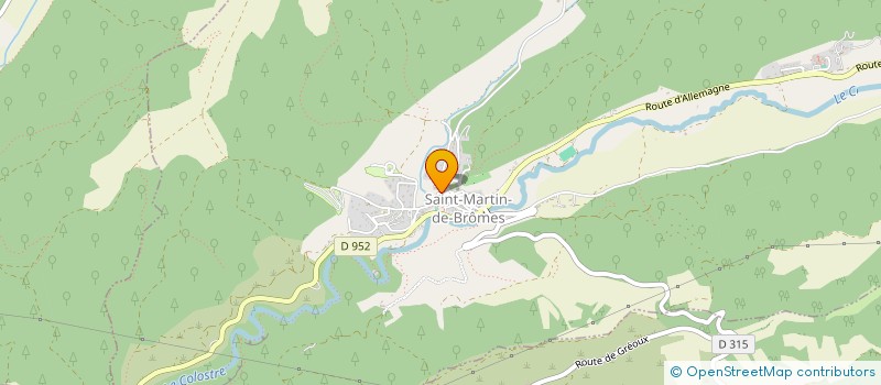 localisation de l'entreprise GAEC RECONNU DU HAUT LAURIS à SAINT-MARTIN-DE-BROMES