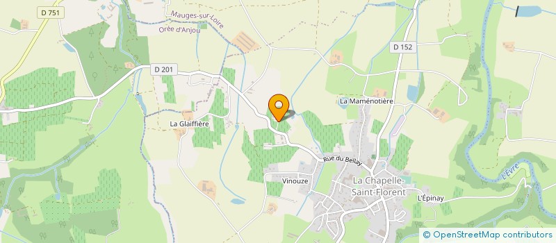 localisation de l'entreprise GAEC RECONNU DU HAUT PLESSIS à MAUGES-SUR-LOIRE