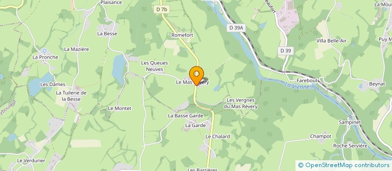 localisation de l'entreprise GAEC RECONNU DU MAS REVERY à SAINT-LEONARD-DE-NOBLAT