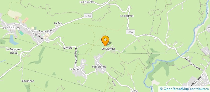 localisation de l'entreprise GAEC RECONNU DU MEYNIEL à CRANDELLES