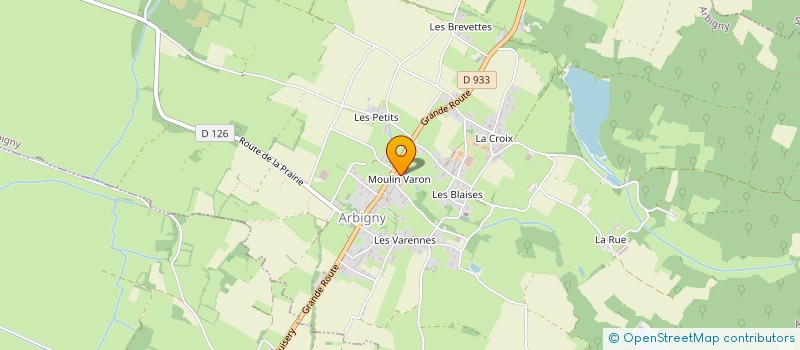 localisation de l'entreprise GAEC RECONNU DU MOULIN VARRET  ARBIGNY
