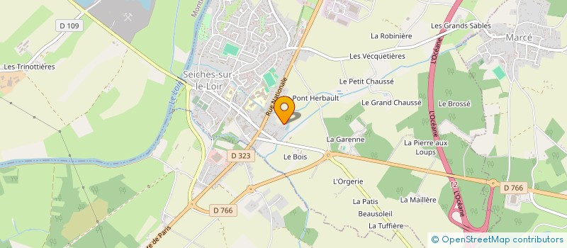 localisation de l'entreprise GAEC RECONNU DU PETIT PONT  MONTREUIL-SUR-LOIR