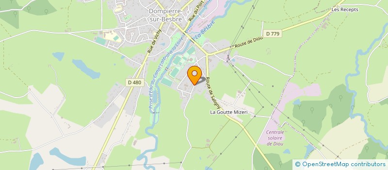 localisation de l'entreprise GAEC RECONNU DUFOUR CHAMBONNET à DOMPIERRE-SUR-BESBRE