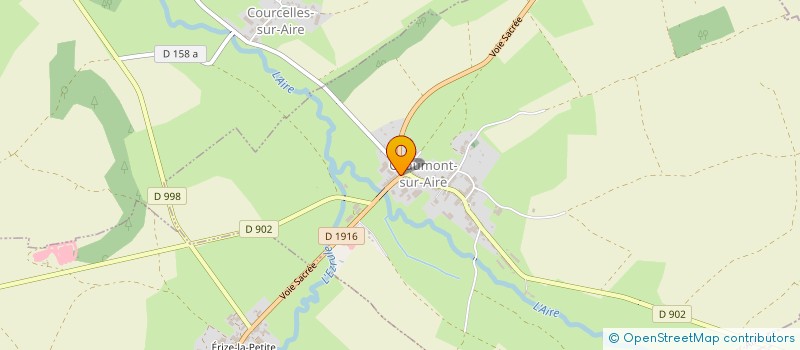 localisation de l'entreprise GAEC RECONNU GABRIEL à CHAUMONT-SUR-AIRE