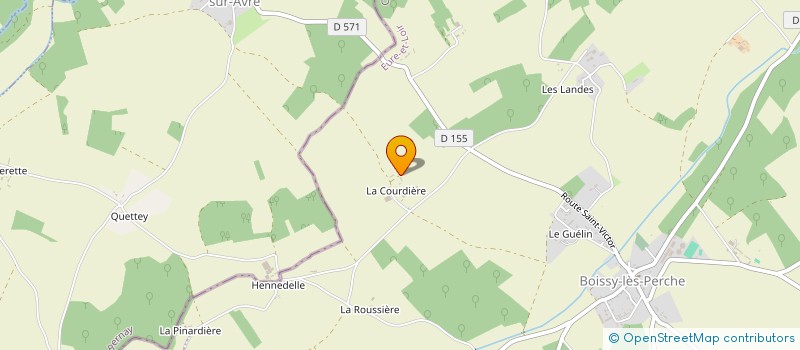 localisation de l'entreprise GAEC RECONNU GARNIER FILS à BOISSY-LES-PERCHE