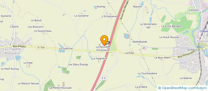 localisation de l'entreprise GAEC RECONNU GASCHET à CHEMILLE-EN-ANJOU