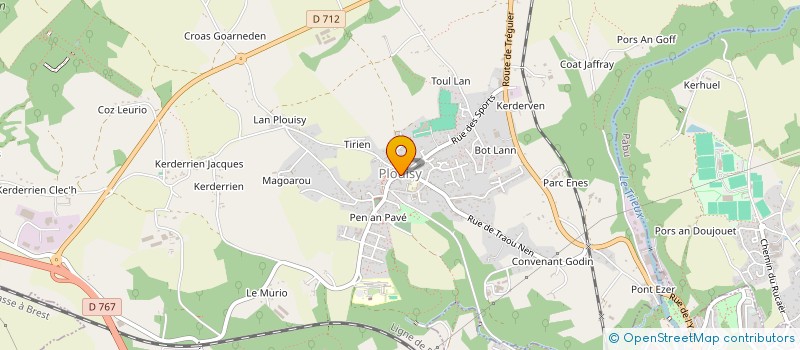 localisation de l'entreprise GAEC RECONNU GUILLOU à TREGONNEAU