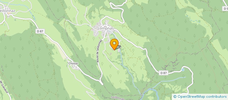 localisation de l'entreprise GAEC RECONNU JOUX à LOMPNAS