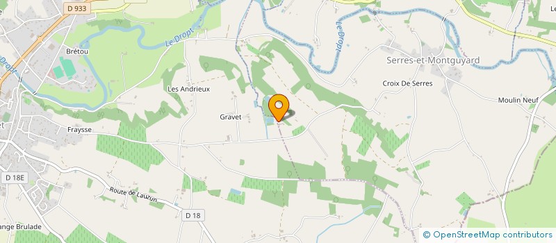 localisation de l'entreprise GAEC RECONNU LA CASTAGNE  EYMET