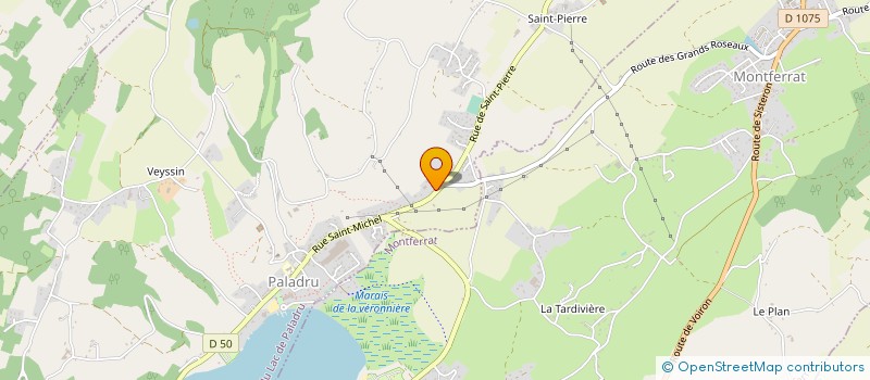 localisation de l'entreprise GAEC RECONNU LE CHAMP D'OLIVET à VILLAGES DU LAC DE PALADRU