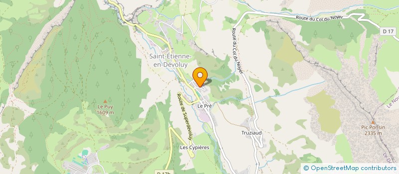 localisation de l'entreprise GAEC RECONNU LES CHANTERELLES à LE DEVOLUY
