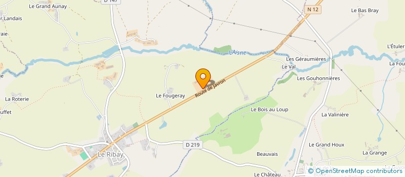 localisation de l'entreprise GAEC RECONNU LES HAUTES FROGERIES à LE RIBAY