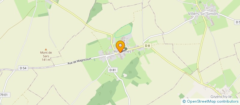 localisation de l'entreprise GAEC RECONNU LOCQUET  AMBRINES