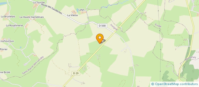 localisation de l'entreprise GAEC RECONNU LOTTIN - BEL -AIR à JUVIGNE